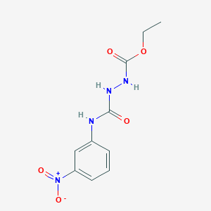 molecular formula C10H12N4O5 B6134918 ethyl 2-{[(3-nitrophenyl)amino]carbonyl}hydrazinecarboxylate 