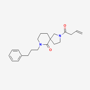molecular formula C21H28N2O2 B6134925 2-(3-butenoyl)-7-(3-phenylpropyl)-2,7-diazaspiro[4.5]decan-6-one 