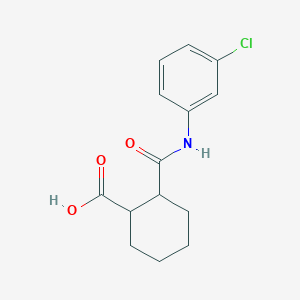 molecular formula C14H16ClNO3 B6134947 2-{[(3-chlorophenyl)amino]carbonyl}cyclohexanecarboxylic acid CAS No. 393134-41-3