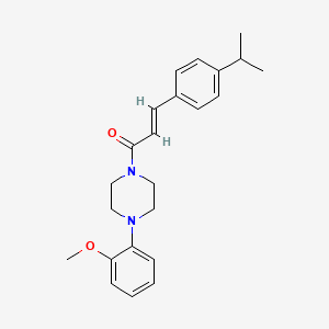 molecular formula C23H28N2O2 B6134970 1-[3-(4-isopropylphenyl)acryloyl]-4-(2-methoxyphenyl)piperazine 