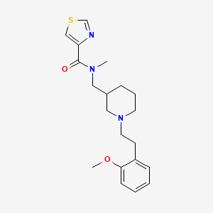 molecular formula C20H27N3O2S B6134989 N-({1-[2-(2-methoxyphenyl)ethyl]-3-piperidinyl}methyl)-N-methyl-1,3-thiazole-4-carboxamide 