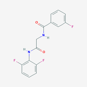 molecular formula C15H11F3N2O2 B6134990 N-{2-[(2,6-difluorophenyl)amino]-2-oxoethyl}-3-fluorobenzamide 