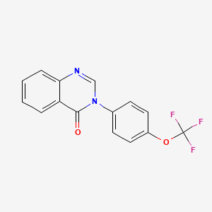 molecular formula C15H9F3N2O2 B6135002 3-[4-(trifluoromethoxy)phenyl]quinazolin-4(3H)-one 