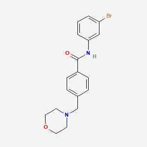 molecular formula C18H19BrN2O2 B6135067 N-(3-bromophenyl)-4-(4-morpholinylmethyl)benzamide 