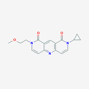 molecular formula C17H17N3O3 B6135119 2-cyclopropyl-8-(2-methoxyethyl)pyrido[4,3-b]-1,6-naphthyridine-1,9(2H,8H)-dione 