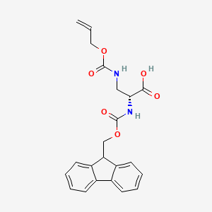 molecular formula C22H22N2O6 B613512 (R)-2-((((9H-芴-9-基)甲氧基)羰基)氨基)-3-(((烯丙氧基)羰基)氨基)丙酸 CAS No. 178924-05-5