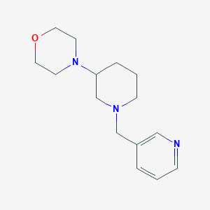 molecular formula C15H23N3O B6135192 4-[1-(3-pyridinylmethyl)-3-piperidinyl]morpholine 