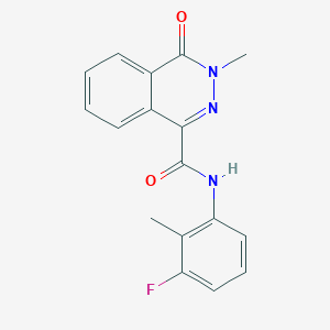 molecular formula C17H14FN3O2 B6135198 N-(3-fluoro-2-methylphenyl)-3-methyl-4-oxo-3,4-dihydrophthalazine-1-carboxamide 
