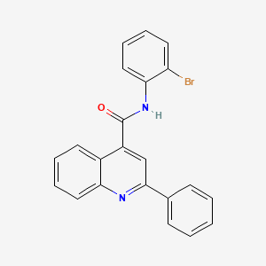 molecular formula C22H15BrN2O B6135229 N-(2-bromophenyl)-2-phenyl-4-quinolinecarboxamide 
