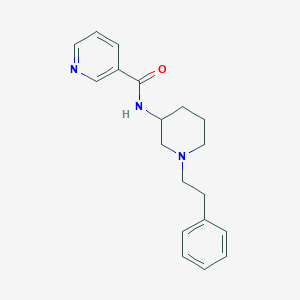 molecular formula C19H23N3O B6135234 N-[1-(2-phenylethyl)-3-piperidinyl]nicotinamide 