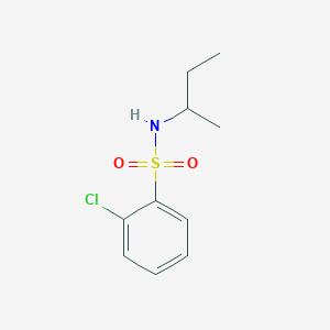 molecular formula C10H14ClNO2S B6135240 N-(sec-butyl)-2-chlorobenzenesulfonamide 