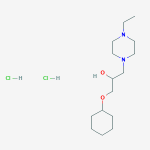 molecular formula C15H32Cl2N2O2 B6135249 1-(cyclohexyloxy)-3-(4-ethyl-1-piperazinyl)-2-propanol dihydrochloride 