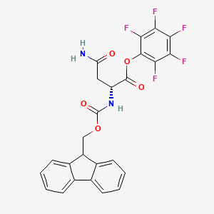molecular formula C25H17F5N2O4 B613530 (R)-Perfluorophenyl 2-((((9H-fluoren-9-yl)methoxy)carbonyl)amino)-4-amino-4-oxobutanoate CAS No. 200193-34-6