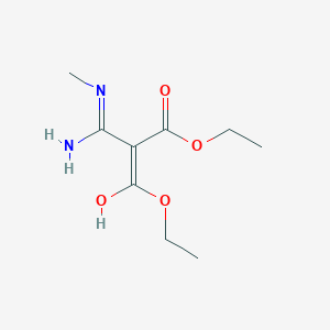 molecular formula C9H16N2O4 B6135330 diethyl [amino(methylamino)methylene]malonate CAS No. 61638-36-6