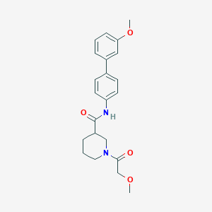 molecular formula C22H26N2O4 B6135417 1-(methoxyacetyl)-N-(3'-methoxy-4-biphenylyl)-3-piperidinecarboxamide 
