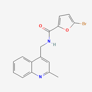 5-bromo-N-[(2-methylquinolin-4-yl)methyl]-2-furamide