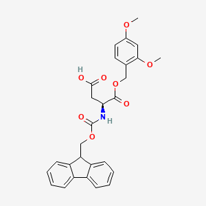 molecular formula C28H27NO8 B613551 Fmoc-天冬氨酸-ODmb CAS No. 155866-25-4