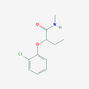 molecular formula C11H14ClNO2 B6135557 2-(2-chlorophenoxy)-N-methylbutanamide 
