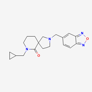 molecular formula C19H24N4O2 B6135598 2-(2,1,3-benzoxadiazol-5-ylmethyl)-7-(cyclopropylmethyl)-2,7-diazaspiro[4.5]decan-6-one 