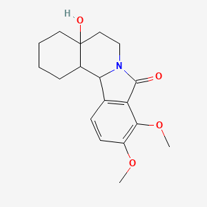molecular formula C18H23NO4 B6135732 4a-hydroxy-9,10-dimethoxy-2,3,4,4a,5,6,12b,12c-octahydroisoindolo[1,2-a]isoquinolin-8(1H)-one 