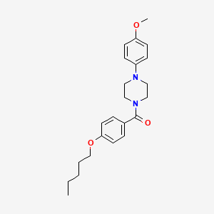 molecular formula C23H30N2O3 B6135831 1-(4-methoxyphenyl)-4-[4-(pentyloxy)benzoyl]piperazine 