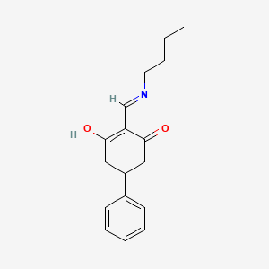 molecular formula C17H21NO2 B6135846 2-[(butylamino)methylene]-5-phenyl-1,3-cyclohexanedione 