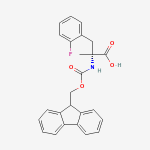molecular formula C25H22FNO4 B613585 (R)-N-Fmoc-alpha-methyl-2-fluorophenylalaine CAS No. 1315449-93-4