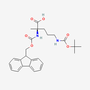 molecular formula C26H32N2O6 B613586 Fmoc-Alpha-Me-D-Orn(Boc)-OH CAS No. 171860-40-5
