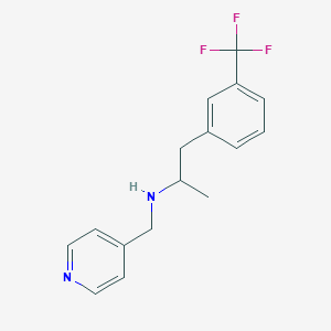 molecular formula C16H17F3N2 B6135899 N-(4-pyridinylmethyl)-1-[3-(trifluoromethyl)phenyl]-2-propanamine 