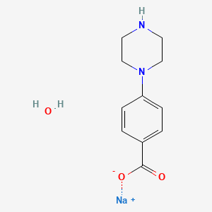 molecular formula C11H15N2NaO3 B6135992 sodium 4-(1-piperazinyl)benzoate hydrate 