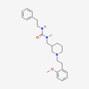 molecular formula C25H35N3O2 B6136062 N-({1-[2-(2-methoxyphenyl)ethyl]-3-piperidinyl}methyl)-N-methyl-N'-(2-phenylethyl)urea 