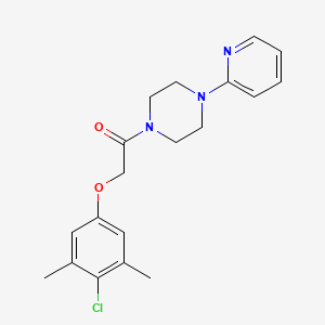 molecular formula C19H22ClN3O2 B6136069 1-[(4-chloro-3,5-dimethylphenoxy)acetyl]-4-(2-pyridinyl)piperazine 