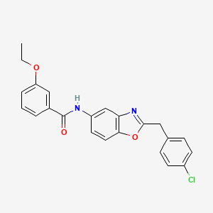 molecular formula C23H19ClN2O3 B6136086 N-[2-(4-chlorobenzyl)-1,3-benzoxazol-5-yl]-3-ethoxybenzamide 