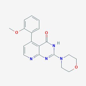 molecular formula C18H18N4O3 B6136225 5-(2-methoxyphenyl)-2-(4-morpholinyl)pyrido[2,3-d]pyrimidin-4(3H)-one 