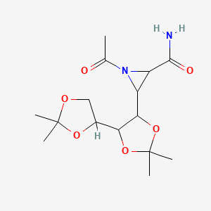 molecular formula C15H24N2O6 B6136231 1-acetyl-3-(2,2,2',2'-tetramethyl-4,4'-bi-1,3-dioxol-5-yl)-2-aziridinecarboxamide 