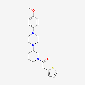 molecular formula C22H29N3O2S B6136233 1-(4-methoxyphenyl)-4-[1-(2-thienylacetyl)-3-piperidinyl]piperazine 