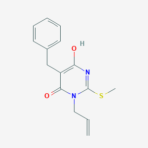 molecular formula C15H16N2O2S B6136267 3-allyl-5-benzyl-6-hydroxy-2-(methylthio)-4(3H)-pyrimidinone 