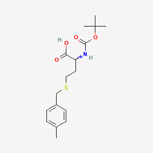 B613627 (R)-2-((tert-Butoxycarbonyl)amino)-4-((4-methylbenzyl)thio)butanoic acid CAS No. 214630-13-4