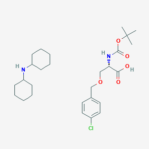 B613628 (2S)-3-[(4-Chlorophenyl)methoxy]-2-[(2-methylpropan-2-yl)oxycarbonylamino]propanoic acid;N-cyclohexylcyclohexanamine CAS No. 201208-64-2