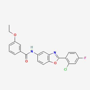 molecular formula C22H16ClFN2O3 B6136285 N-[2-(2-chloro-4-fluorophenyl)-1,3-benzoxazol-5-yl]-3-ethoxybenzamide 