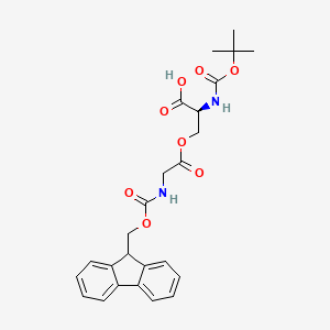 molecular formula C25H28N2O8 B613630 Boc-Ser(Fmoc-Gly)-OH CAS No. 944283-06-1