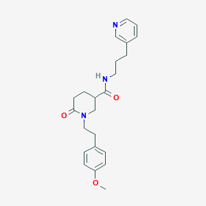 molecular formula C23H29N3O3 B6136310 1-[2-(4-methoxyphenyl)ethyl]-6-oxo-N-[3-(3-pyridinyl)propyl]-3-piperidinecarboxamide 