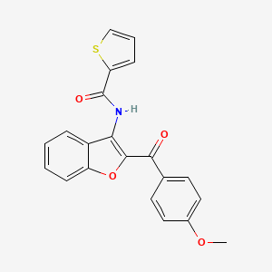 molecular formula C21H15NO4S B6136332 N-[2-(4-methoxybenzoyl)-1-benzofuran-3-yl]-2-thiophenecarboxamide 