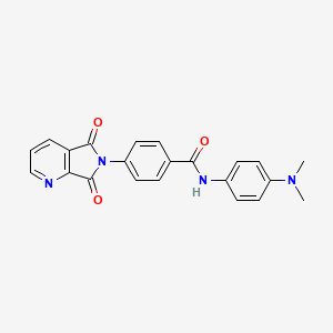 molecular formula C22H18N4O3 B6136369 N-[4-(dimethylamino)phenyl]-4-(5,7-dioxo-5,7-dihydro-6H-pyrrolo[3,4-b]pyridin-6-yl)benzamide 