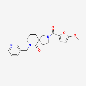 molecular formula C20H23N3O4 B6136403 2-(5-methoxy-2-furoyl)-7-(3-pyridinylmethyl)-2,7-diazaspiro[4.5]decan-6-one 
