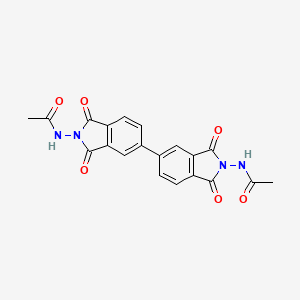 molecular formula C20H14N4O6 B6136562 N,N'-(1,1',3,3'-tetraoxo-1,1',3,3'-tetrahydro-2H,2'H-5,5'-biisoindole-2,2'-diyl)diacetamide 