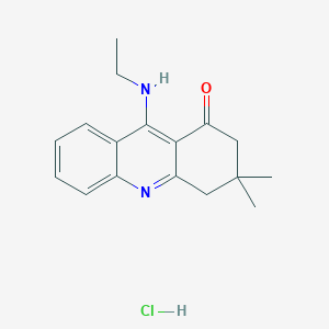 molecular formula C17H21ClN2O B6136564 9-(ethylamino)-3,3-dimethyl-3,4-dihydro-1(2H)-acridinone hydrochloride 