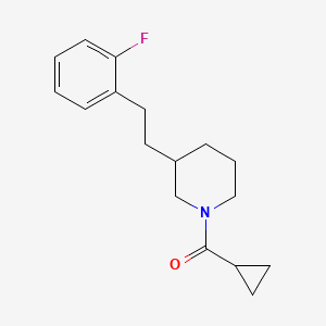 molecular formula C17H22FNO B6136597 1-(cyclopropylcarbonyl)-3-[2-(2-fluorophenyl)ethyl]piperidine 