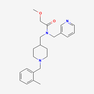 molecular formula C23H31N3O2 B6136621 2-methoxy-N-{[1-(2-methylbenzyl)-4-piperidinyl]methyl}-N-(3-pyridinylmethyl)acetamide 