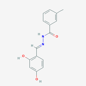 molecular formula C15H14N2O3 B6136652 N'-(2,4-dihydroxybenzylidene)-3-methylbenzohydrazide 